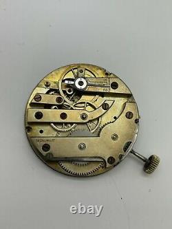 LeCoultre Pocket Watch Movement Hands And Dial Good Balance