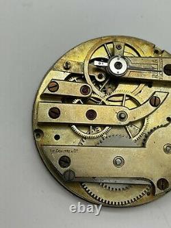 LeCoultre Pocket Watch Movement Hands And Dial Good Balance