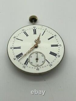 LeCoultre Pocket Watch Movement Hands And Dial Good Balance