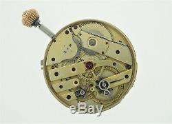 LeCoultre Pocket Watch Movement Spiral Breguet 43.2 mm Working (SO106)