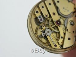 LeCoultre Pocket Watch Movement Spiral Breguet 43.2 mm Working (SO106)