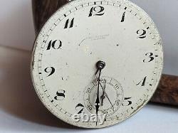 LeCoultre pocket watch movement wolf tooth mustache fork 43.6mm