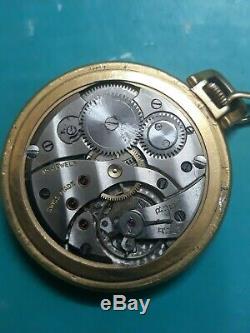 Lefca pocket watch movement cal 624 excellent working/Rolex GF20 micron art deco