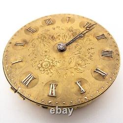 Litherland Davies & Co. Of Liverpool English Antique Fusee Pocket Watch Movement