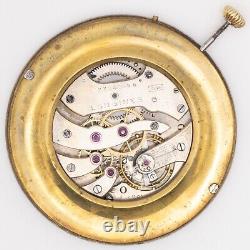 Longines 12.91 World War II Military Antique Pocket Watch Movement, 24-Hour Dial