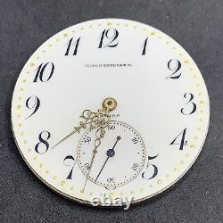 Longines 18.79 Pocket Watch Movement 38 Mm 17j Ticking Fancy Private Dial F5296