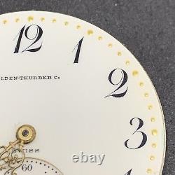 Longines 18.79 Pocket Watch Movement 38 Mm 17j Ticking Fancy Private Dial F5296