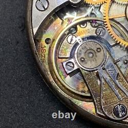 Longines 18.79 Pocket Watch Movement 38 Mm 17j Ticking Fancy Private Dial F5296