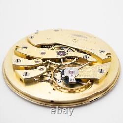 Longines 43.7 x 5.3 mm Extra Thin Antique Pocket Watch Movement, Keeps Time