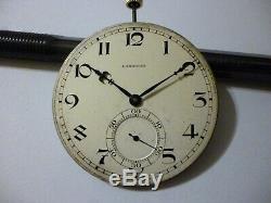 Longines C. W. Cal. 18.95M high grade pocket watch movement Circa 1926 Rare 16Jwls