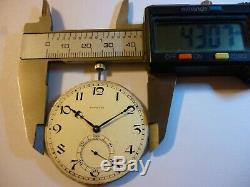 Longines C. W. Cal. 18.95M high grade pocket watch movement Circa 1926 Rare 16Jwls