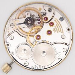 Longines Caliber 17L 17-Jewel Antique Pocket Watch Movement, Keeps Time 1-2 m/d