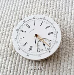 Longines Pocket Watch Chronograph Movement Stem At 12 X Repair Free Shipping¡¡¡