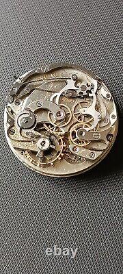 Longines Pocket Watch Chronograph Movement Stem At 12 X Repair Free Shipping¡¡¡