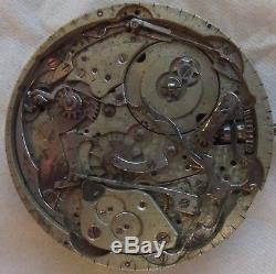 Longines Repeater Pocket Watch Movement some parts missing 41,5 mm. In diameter
