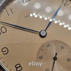 Longines Wristwatch with Vintage Pocket Watch Movement Marriage 45mm