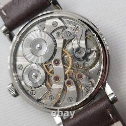 Longines Wristwatch with Vintage Pocket Watch Movement Marriage 45mm