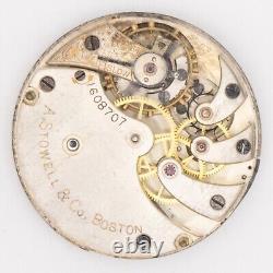 Longines for A. Stowell & Co. 21.9 x 7.4 mm Antique Pocket Watch Movement