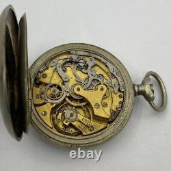 Lot Of 3 Lip & Others Pocket Watch Open Face Chronographs Repair/parts