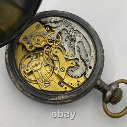 Lot Of 3 Lip & Others Pocket Watch Open Face Chronographs Repair/parts