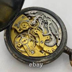 Lot Of 3 Lip & Others Pocket Watch Open Face Chronographs Repair/parts