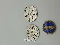 Lot Of 5 Pocket Watch Movements Minute Repetition, Calendar, Gmt, Fuse Etc