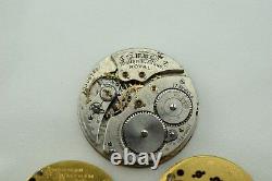 Lot of 3 Waltham Pocket Watch Movement Royal 17 Jewels 12s 8s For Spare Parts