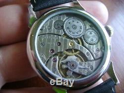 Luftwaffe Military wristwatch converted from pocket watch movement 15 jew