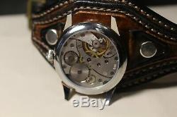 Luftwaffe Military wristwatch converted from pocket watch movement 3602 18 jew