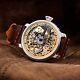Luxury Watch Based On Antique Mechanism, Gold, Silver, Vintage Mens Wristwatch, Rare