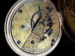 MOVEMENT ONLY #1585 Dennison Howard Davis waltham early keywind pocket watch