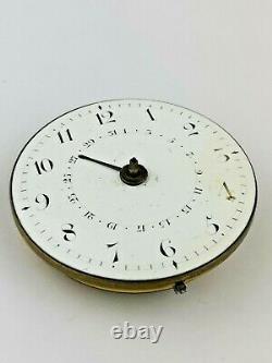 Markwick Markham Recordon London Cylinder Calendar Pocket Watch Movement (BM8)