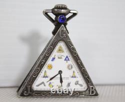 Masonic Pocket Watch Solvil 15 Jeweled Swiss Movement Tempor Watch CO