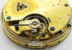 Mc Cabe repeater Pocket Watch Movement London, jeweled chain fusee J. McCabe