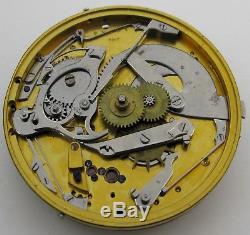 Mc Cabe repeater Pocket Watch Movement London, jeweled chain fusee J. McCabe