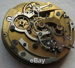 Medical Chronograph Pocket Watch movement & enamel dial 43 mm. In diameter