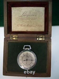 Military Pocket Watch Ww2 Longines Wittnauer Gct