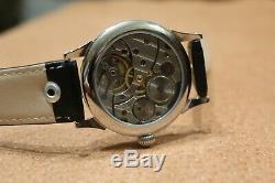 Military wristwatch converted from pocket watch movement 3602 18 jewels
