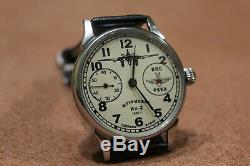 Military wristwatch converted from pocket watch movement 3602 18 jewels