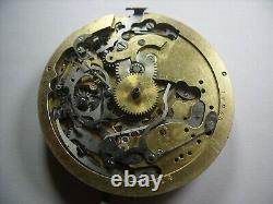 Minute Repeater Chronograph, Pocket Watch Movement and dial, To Repair
