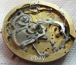 Minute Repeater & Chronograph Pocket Watch movement & enamel dial