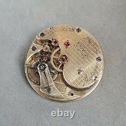 Mnign & fils 1880s antique pocket watch movement high grade rare caliber 20s