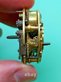 Morier, London, Rare Verge Repeater Pocket Watch Movement Circa 1730 (K33)