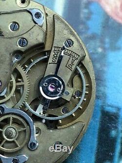 Mouvement Chronographe De Poche LIP 1910 French Pocket Watch Movement Taschéuhr