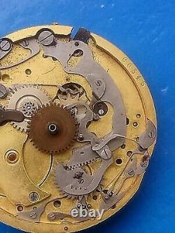 Movement for pocket watch, Quarter Repeater Chronograph. Original piece Swiss made