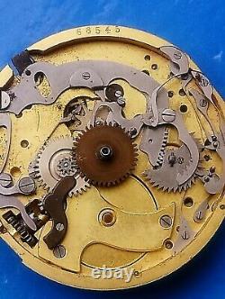 Movement for pocket watch, Quarter Repeater Chronograph. Original piece Swiss made
