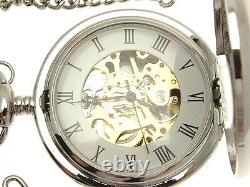 Musical Pocket Watch Double Hunter Mechanical Movement 43