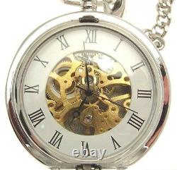 Musical Pocket Watch Double Hunter Mechanical Movement 43