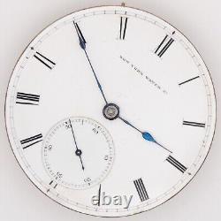 New York Watch Co. 18-Size Key Wind / Set Antique Pocket Watch Movement