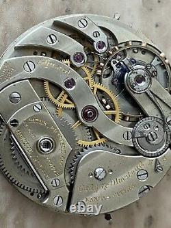 Nice Clean Vintage Patek Pocket Watch Movement Running For Parts